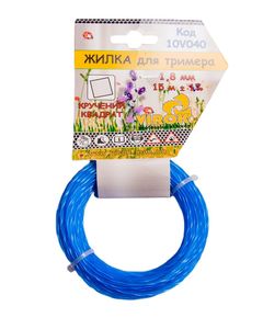 Жилка для тримера Кручена КВАДРАТ TM VIROK 1.8 мм, 15 м, фото  | SNABZHENIE.com.ua