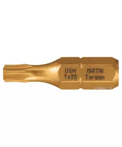 Насадка викруткова USH ISOTIN: TORX T40 x 25 мм. Torsion, титанове покриття. Уп. 10 шт., фото  | SNABZHENIE.com.ua