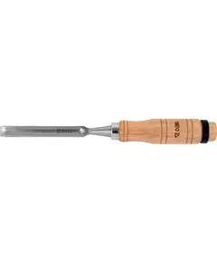 Стамеска напівкругла YATO: b 12 мм, клинок-125 мм, дерев'яна ручка 112 мм, фото  | SNABZHENIE.com.ua