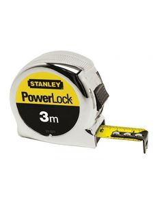 Рулетка STANLEY Powerlock 3 м, стальная лента, хромированный корпус 1-33-522, фото  | SNABZHENIE.com.ua