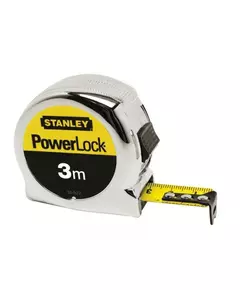 Рулетка STANLEY &quot;Powerlock&quot; : L = 3 x 19 мм. сталева стрічка, хром. корпус, фото  | SNABZHENIE.com.ua