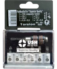 Набір насадок викруткових USH SUPERIOR Flatbox, 7 алмазних елементів, фото  | SNABZHENIE.com.ua