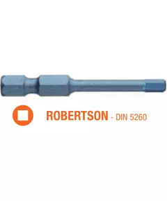 Насадка викруткова ударна USH Blue Shock : Robertson R2 x 50 мм torsion, Уп. 5 шт., фото  | SNABZHENIE.com.ua