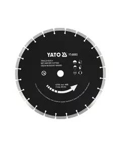 Диск алмазний сегментний по бетону YATO: ? = 350x 25,4 мм, t = 3,4 мм, до YT-84820, фото  | SNABZHENIE.com.ua