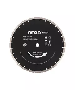Диск алмазный сегментный по бетону YATO : ?= 400x 25,4 мм, t= 3,6 мм, до YT-84820, фото  | SNABZHENIE.com.ua