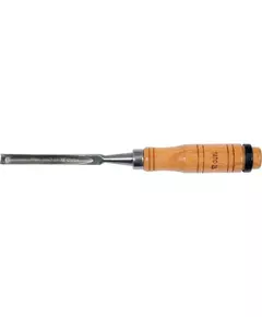 Стамеска полукруглая YATO: b 10 мм, клинок- 125 мм, деревянная ручка 112 мм, фото  | SNABZHENIE.com.ua