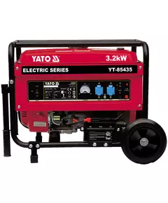 Генератор струму бензиновий YATO: P= 3.2 кВт, U= 230V AC і 12V DC, витрата- 1.45 л/г, бак- 15 л, фото  | SNABZHENIE.com.ua