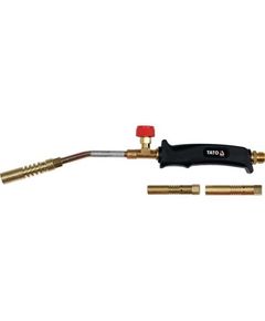 Газовий пальник YATO 4 кВт, 3 сопла, шланг 1,5 м, 360 мм, YT-36731, фото  | SNABZHENIE.com.ua