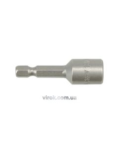 Насадка торцева магнітна 6-гранна YATO : HEX M10 x 48 мм, HEX Ø= 1/4&quot; [Блістер], фото  | SNABZHENIE.com.ua