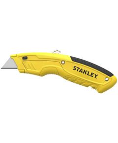Ніж STANLEY з висувним лезом, 5 позицій, металевий корпус + 3 леза, фото  | SNABZHENIE.com.ua