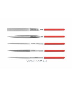 Надфіль алмазний YATO Набір. 5х180х70мм 5ін. [10/100], фото  | SNABZHENIE.com.ua