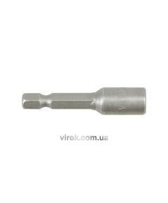 Насадка торцева магнітна 6-гранна YATO : HEX M6 x 48 мм, HEX Ø= 1/4&quot; [Блістер], фото  | SNABZHENIE.com.ua