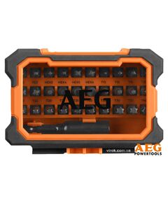 Набор бит AEG 30 шт, 25 мм, HEX-1/4 с футляром, фото  | SNABZHENIE.com.ua