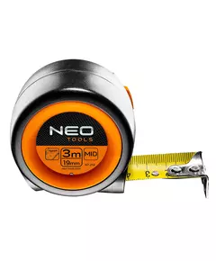 Компактна рулетка, сталева стрічка 3 м x 19 мм, з фіксатором selflock, магніт NEO (67-213), фото  | SNABZHENIE.com.ua