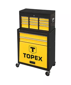 Візок для інструменту, 2 висувні ящики, велика полиця, надставка TOPEX (79R500), фото  | SNABZHENIE.com.ua