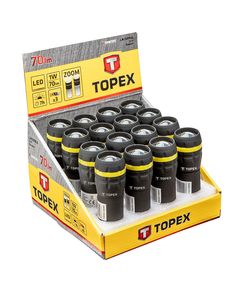Фонарик TOPEX 94W395-16 с зумом, 3xAAA, дисплей-бокс, фото  | SNABZHENIE.com.ua