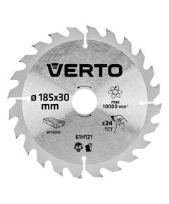 Диск відрізний VERTO 185x30 мм, 24 зуба, модель 61H121, фото  | SNABZHENIE.com.ua