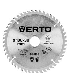 Диск отрезной VERTO 190x30 мм, 50 зубьев, фото  | SNABZHENIE.com.ua
