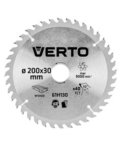 Отрезной диск VERTO 200x30 мм, 40 зубьев, фото  | SNABZHENIE.com.ua