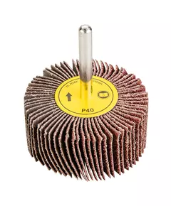 Круг шлифовальный лепестковый с хвостовиком, 60x30 мм, K40 VERTO (63H712), фото  | SNABZHENIE.com.ua