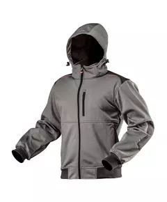 Робоча куртка softshell, капюшон, що відстібається, розмір M NEO (81-551-M), фото  | SNABZHENIE.com.ua
