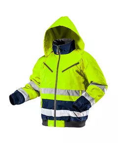 Утеплена робоча сигнальна куртка, жовта, розмір L NEO (81-710-L), фото  | SNABZHENIE.com.ua