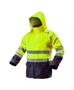 Сигнальная водостойкая рабочая куртка, желтая, размер L NEO (81-720-L), фото  | SNABZHENIE.com.ua