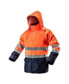 Водостойкая сигнальная куртка NEO оранжевая, XXXL, фото  | SNABZHENIE.com.ua