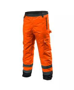 Сигнальні утеплені робочі штани, помаранчеві, розмір L NEO (81-761-L), фото  | SNABZHENIE.com.ua