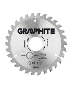 Диск отрезной GRAPHITE 130x30 мм, 30 зубьев, модель 55H602, фото  | SNABZHENIE.com.ua