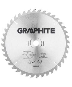 Диск отрезной GRAPHITE 400x30 мм, 40 зубьев, фото  | SNABZHENIE.com.ua