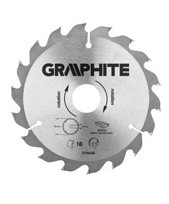 Отрезной диск GRAPHITE 165x30 мм, карбид кремния, 18 зубьев, фото  | SNABZHENIE.com.ua