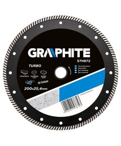 Алмазный диск TURBO 200x25.4 мм ультратонкий GRAPHITE, фото  | SNABZHENIE.com.ua