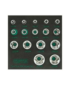 Набор Torx Plus EPR 1/4, 3/8, 1/2 16 шт. в ложементе TOPTUL GABF1601, фото  | SNABZHENIE.com.ua