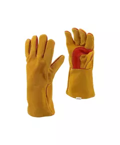 Перчатки сварщика, термостойкие YATO из кожи, с увеличенной изоляцией, размер 10, фото  | SNABZHENIE.com.ua