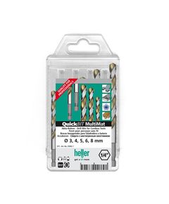 Набор сверл универсальны х 5 ед. HELLER QuickBit Multimat (27305)