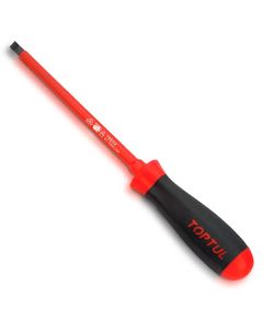Изолированная шлицевая отвертка 4.0 x 100 мм (1000V) TOPTUL FAEB0410, фото  | SNABZHENIE.com.ua