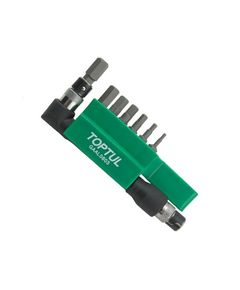 Набір біт 1/4 HEX 2-8мм + Г-перехідник 8 ед. TOPTUL (GAAL0803), фото  | SNABZHENIE.com.ua