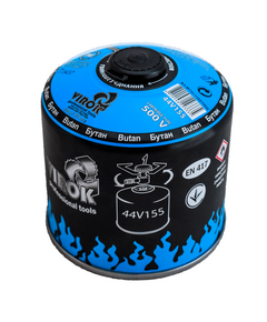 Газовий балон VIROK 500 г для плит і кемпінгу EN417 44V155, фото  | SNABZHENIE.com.ua