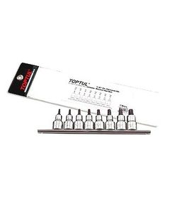 Набор бит TORX T20-T55 1/2 с отверстием, 8 шт. TOPTUL, фото  | SNABZHENIE.com.ua