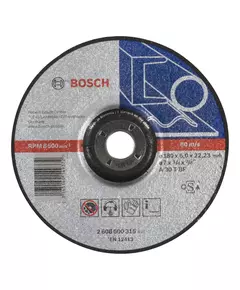 Круг обдирочный 180 x 6,0 x 22,23 мм по металлу, выпуклый, Expert for Metal BOSCH (2608600315), фото  | SNABZHENIE.com.ua