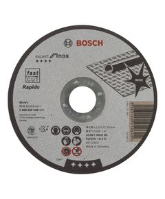 Круг отрезной 125x1,0x22,23 мм для нержавейки BOSCH Expert for Inox, фото  | SNABZHENIE.com.ua