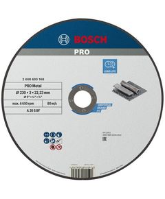 Круг відрізний 230x3,0 мм по металу BOSCH Standard for Metal 2608603168, фото  | SNABZHENIE.com.ua