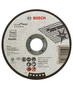 Відрізний круг 125x0,8 мм для нержавіючої сталі BOSCH Rapido 2608603488, фото  | SNABZHENIE.com.ua