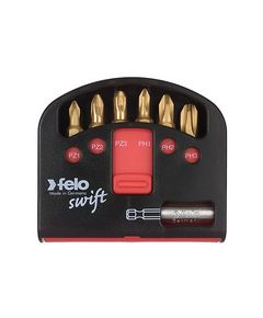 Набор бит Swift DIAMANT 7 шт 25 мм PZ1-PZ3, PH1-PH3 + магнитный держатель, фото  | SNABZHENIE.com.ua