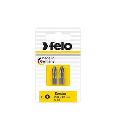 Бита PH2 25 мм TORSION 1/4" (2 шт) FELO 02202201, фото  | SNABZHENIE.com.ua
