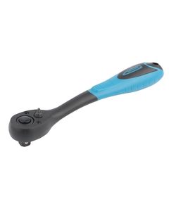 Ключ-трещотка 1/4", 72 зуба, быстрый сброс, рукоятка 2-комп. Gross 14086G, фото  | SNABZHENIE.com.ua