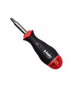 Отвертка с магнитным держателем и с магазином для бит в ручке; 8 бит FELO (37310801), фото  | SNABZHENIE.com.ua