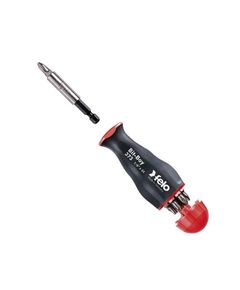 Отвертка з магнітним тримачем 1/4 для біт SL, PH, PZ, Torx 25 мм FELO, фото  | SNABZHENIE.com.ua