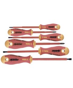 Набір викруток ERGONIC 1000V, 7 шт. - безпечні для електрики, фото  | SNABZHENIE.com.ua